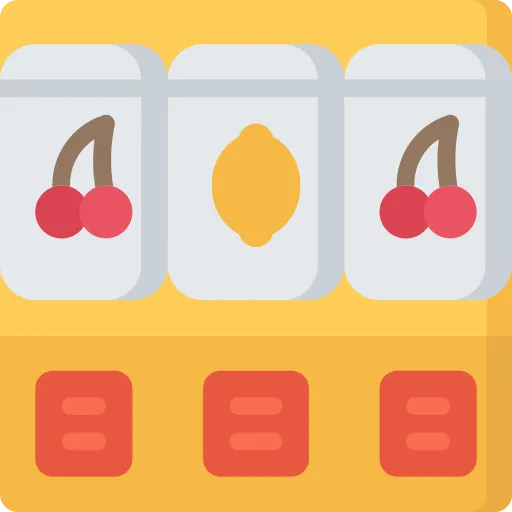 image with an animated slot machine
