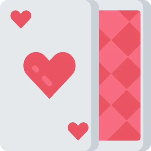 illustration of 2 animated casino playing cards